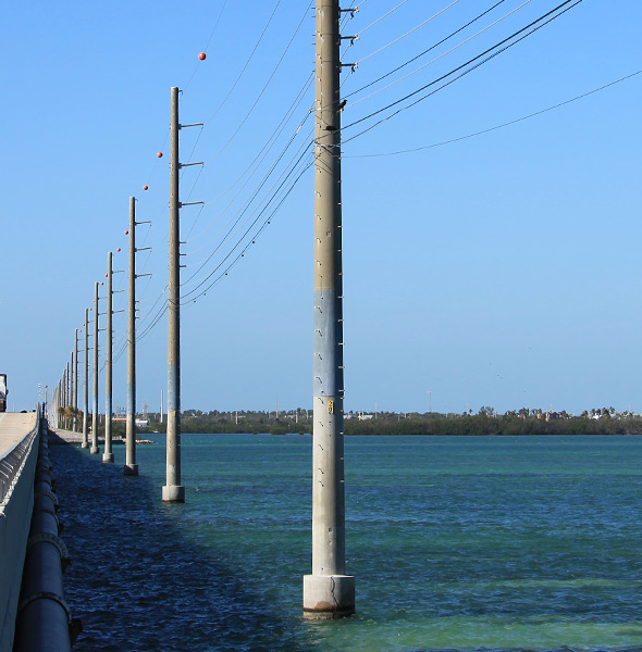 Spun Concrete Distribution Poles